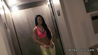 Amateur Couple'S Hotel Room Encounter With Curvy Brunette