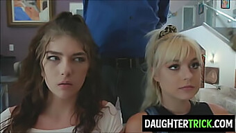 Teen Daughters Compelled To Pleasure Their Fathers In A Taboo Family Sex Scenario