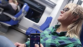 Distant Control Of Teen'S Climax On Commuter Rail