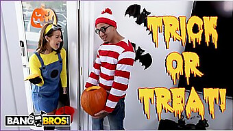 Evelin Stone'S Feet Get A Special Halloween Treat From Bruno In This Bangbros Video.