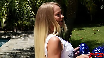 Busty Cheerleader'S Rough Sex And Creampie