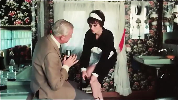 Vintage Video Of Grandpa Masturbating While The Maid Gives Him Oral Pleasure