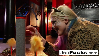 Jen Hexxx Assists Leya In A Dairy Enema Procedure