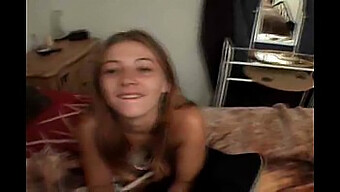 Amateur Teen Siblings Share Oral Pleasure At Home