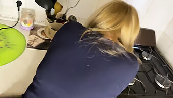 Amateur Teen Gets Anal Training In The Kitchen