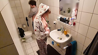 Stepsister'S Butt Gets Brutally Pounded In The Restroom With Loud Spanking Sounds