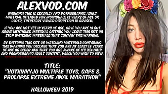 Hkj'S Extreme Anal Toy Play And Gaping On Halloween 2019