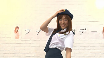 A Young Japanese Girl Cosplays As A Police Officer And Engages In Sexual Acts With Multiple Men