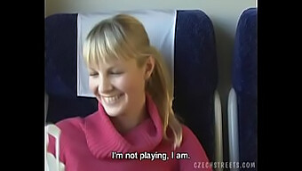 Pov Video Of Czech Amateur Girl'S Train-Side Oral Encounter