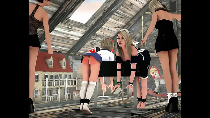 Spanking Scenes With Sore Participants On Spankred3d.Com