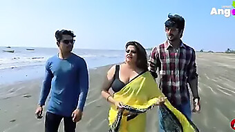 Indian Web Series Scene Featuring Kissing And Big Natural Boobs