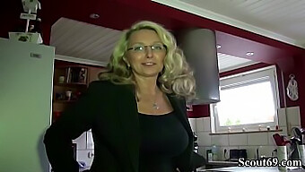 Sinnlich German Milf With Natural Breasts Seduces Her Neighbor For A Hardcore Session