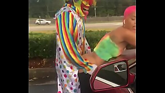 Gibby The Clown Has Outdoor Sex With Jasamine Banks In Daylight