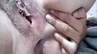 Mature Woman With Bushy Pussy Gets Wet