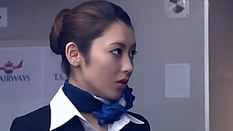 Stewardess Ayu Sakurai In A Seductive Performance