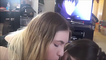 Jessica And Hannah Give Me An Oral Surprise Before I Climax