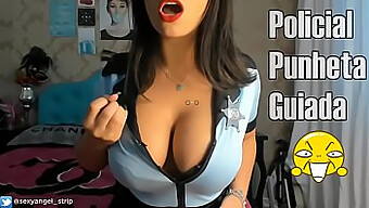 Busty Cop Teaches Handjob And Cums In Pussy Roleplay