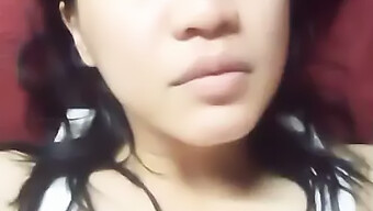 Young Asian Woman Entertains Herself At Home With Solo Masturbation