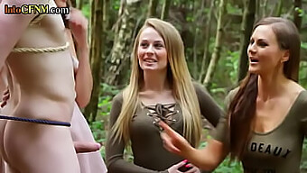 Les Filles Britanniques Cfnm Dominent Sugar Baby Dans Une Orgie De Forêt Kinky